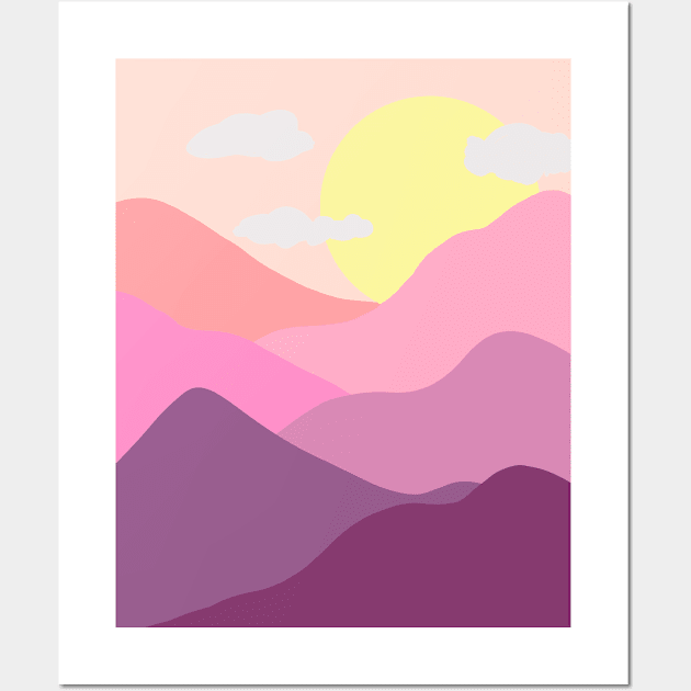 Sun and Mountain Wall Art by Launa Key